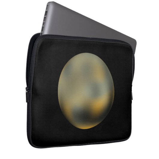Planet Pluto Laptop Sleeve (Vorne Rechts)
