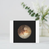 PLANET PLUTO Natural (Sonnensystem) ~ Postkarte (Stehend Vorderseite)