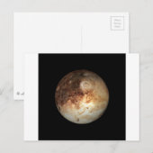 PLANET PLUTO Natural (Sonnensystem) ~ Postkarte (Vorne/Hinten)