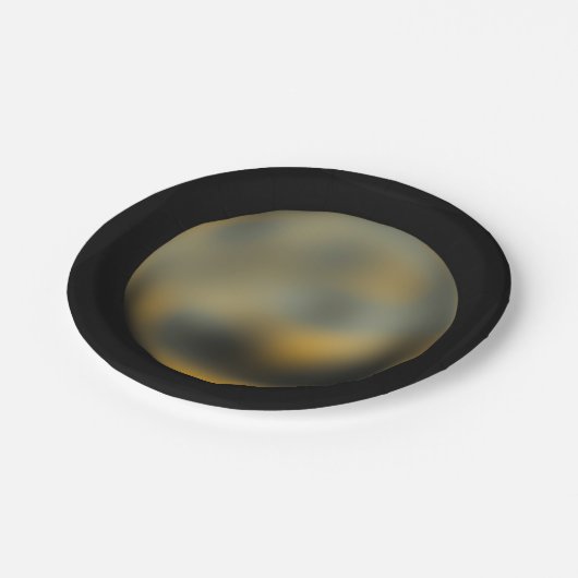 Planet-Pluto-Papier-Teller Pappteller (Schrägansicht)