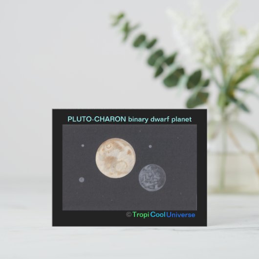 Planet PLUTO Postcard Postkarte (Stehend Vorderseite)