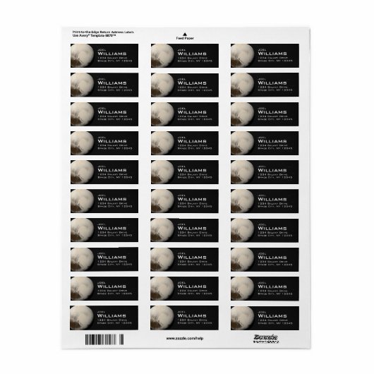 Planet Pluto Solar System Space Rücksendeadresse (Vorne)