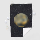 Planet Pluto Starry Sky Golfhandtuch (Insitu)