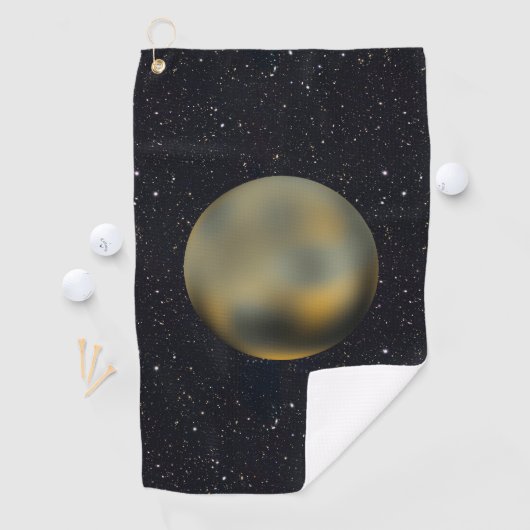 Planet Pluto Starry Sky Golfhandtuch (Insitu)