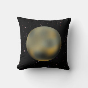Planet Pluto Starry Sky Throw Kissen