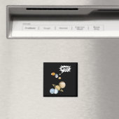 Planet Pluto WTF!? Funny Science Geek Astronomie Magnet (In Situ (Geschirrspüler))