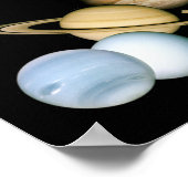 Planet Pluto WTF!? Funny Science Geek Astronomie Poster (Ecke)