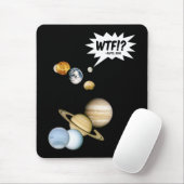 Planet Pluto WTF!? Lustiger Science-Geek-Astronomi Mousepad (Mit Mouse)