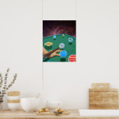 Planet Pool Poster (Küche)