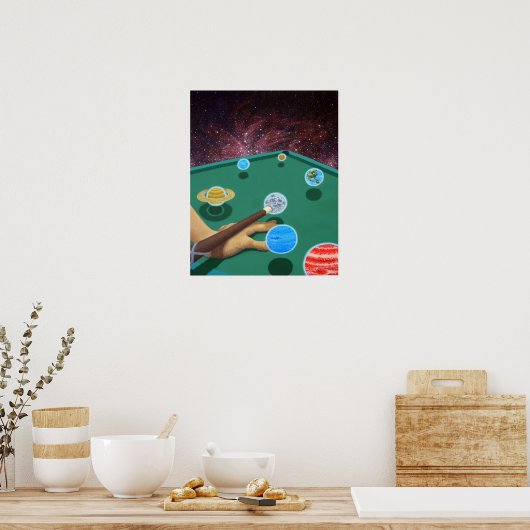 Planet Pool Poster (Küche)