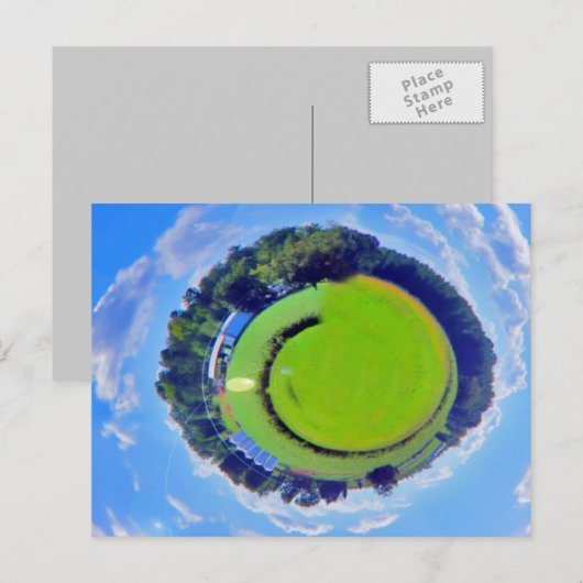 Planet Postkarte (Vorne/Hinten)