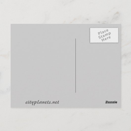 Planet Postkarte (Rückseite)