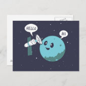Planet Postkarte (Vorne/Hinten)