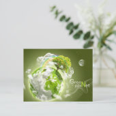 Planet Postkarte (Stehend Vorderseite)