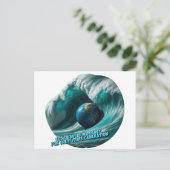 Planet Postkarte (Stehend Vorderseite)