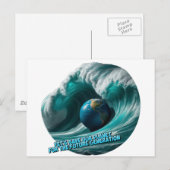 Planet Postkarte (Vorne/Hinten)