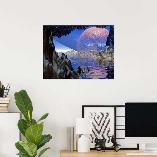 Planet Rising Poster (Heimbüro)