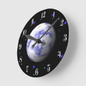 Planet Runde Wanduhr (Winkel)