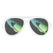 Planet Saturn Astronaut-Party-Sonnenbrille Partybrille (Vorderseite)