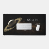 Planet Saturn Astronomie Schreibtischunterlage (Tastatur & Maus)