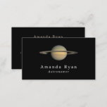 Planet Saturn, Astronomie Visitenkarte<br><div class="desc">Planet Saturn,  Astronomie Visitenkarten vom Business Card Store.</div>