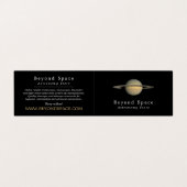 Planet Saturn, Astronomin, Astronomie Store Visitenkarten (Außenseite Aufgefaltet)