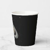 Planet Saturn Aurora und Rings Pappbecher (Links)