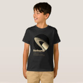 Planet Saturn mit Ringen und Fakten T-Shirt (Vorne ganz)