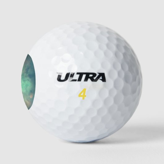Planet Saturn Mondtian Golfball (Logo)