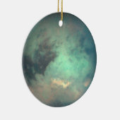 Planet Saturn Mondtian Keramik Ornament (Rechts)