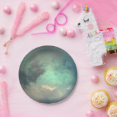 Planet Saturn Mondtian Pappteller (Party)