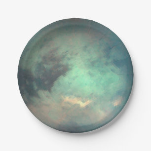 Planet Saturn Mondtian Pappteller