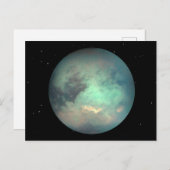 Planet Saturn Mondtian Postkarte (Vorne/Hinten)