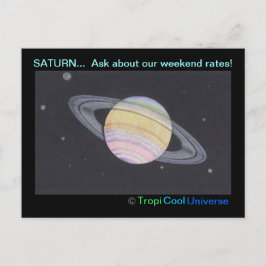 Planet SATURN Postkarte