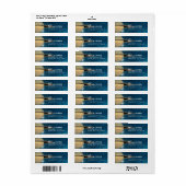 Planet Saturn Solar System Space Rücksendeadresse (Vorne)