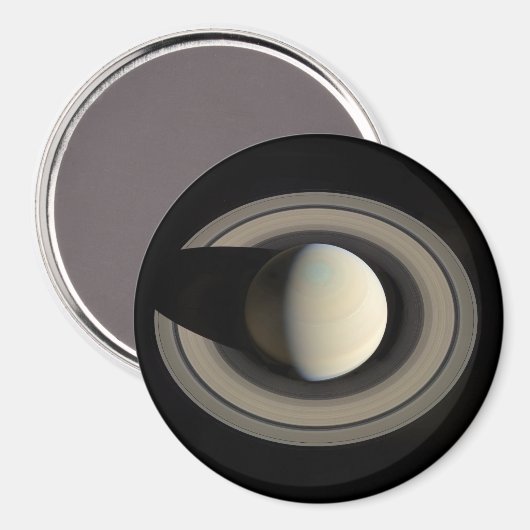 PLANET SATURN (Sonnensystem) ~ Magnet (Vorderseite/Rückseite)