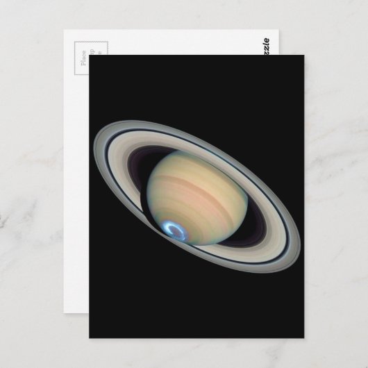 PLANET SATURN (Sonnensystem) ~ Postkarte (Vorne/Hinten)
