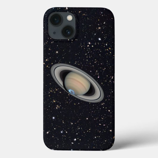 Planet Saturn Starry Sky Case-Mate iPhone Hülle (Rückseite)