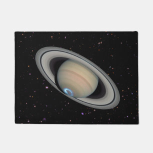 Planet Saturn Starry Sky Fußmatte