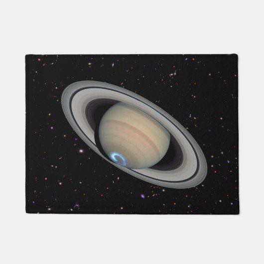 Planet Saturn Starry Sky Fußmatte (Vorderseite)