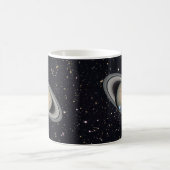 Planet Saturn Starry Sky Kaffeetasse (Mittel)