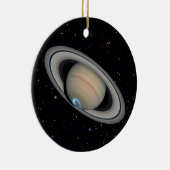 Planet Saturn Starry Sky Keramik Ornament (Rechts)