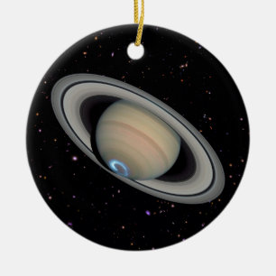 Planet Saturn Starry Sky Keramik Ornament