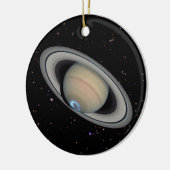 Planet Saturn Starry Sky Keramik Ornament (Links)