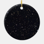 Planet Saturn Starry Sky Keramik Ornament (Hinten)