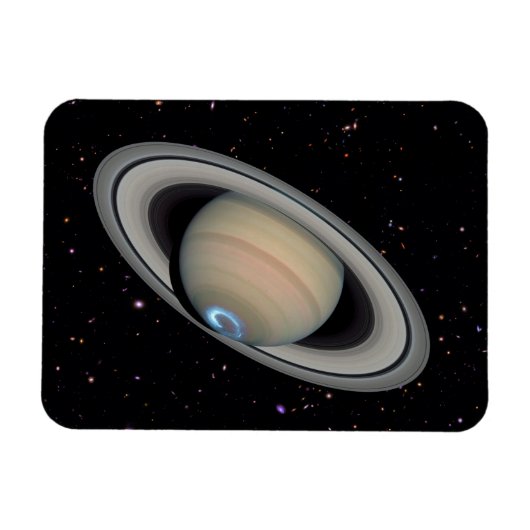 Planet Saturn Starry Sky Magnet (Horizontal)