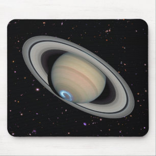 Planet Saturn Starry Sky Mousepad