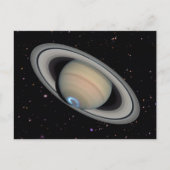 Planet Saturn Starry Sky Postkarte (Vorderseite)