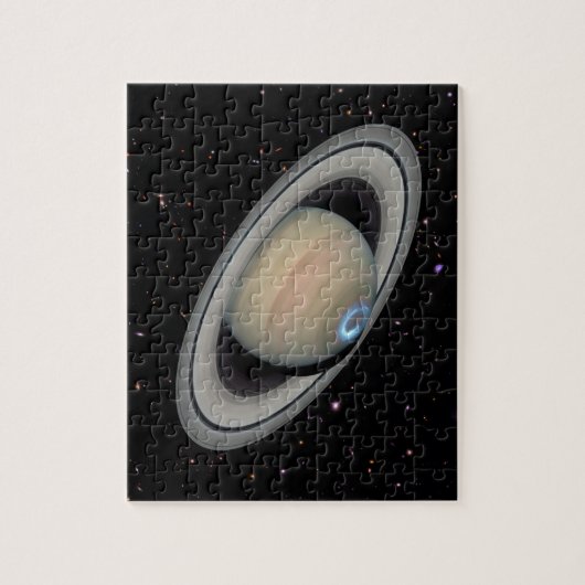 Planet Saturn Starry Sky Puzzle (Vertikal)