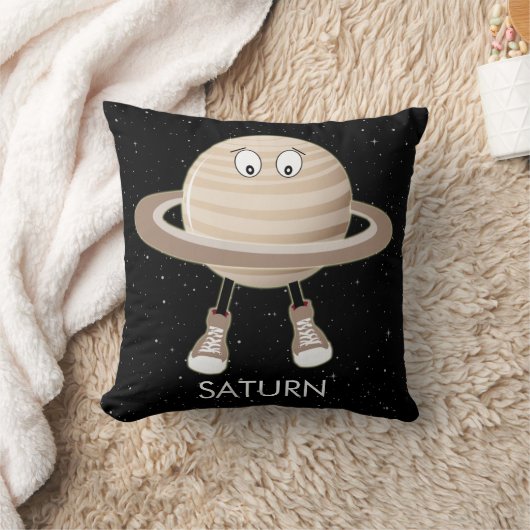 Planet Saturn & Stars Kissen (Decke)